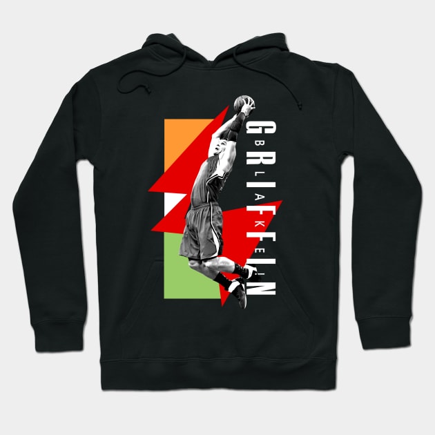 Blake Griffin Retro Hoodie by krisb_pix